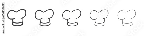 toque icon Line graphics illustration symbol