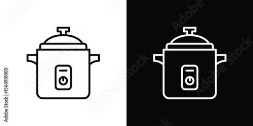 pressure cooker icon logo element. Vector illustration. EPS10