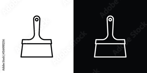 Putty knife icon logo element. Vector illustration. EPS10