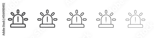 Urgent emergency icon Line graphics illustration symbol