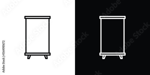 Roll up banners icon logo element. Vector illustration. EPS10