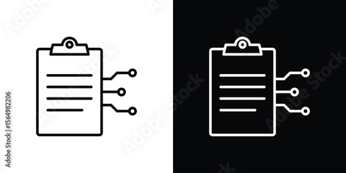 Smart contract icon logo element. Vector illustration. EPS10