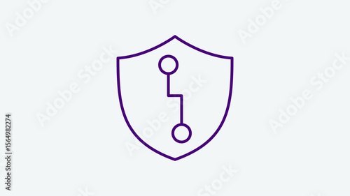 Animated Network Security icon concept