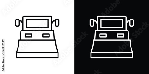 Snowplow icon logo element. Vector illustration. EPS10