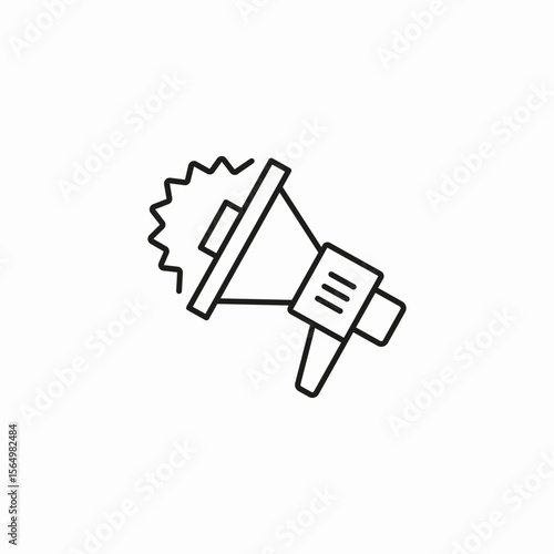 loud megaphone alert icon sign vector