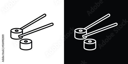 Sushi icon logo element. Vector illustration. EPS10