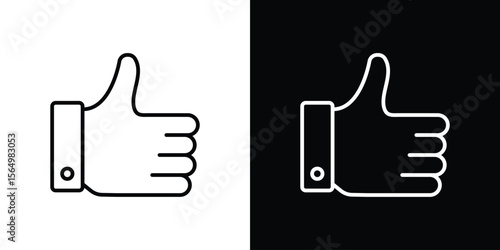 Thumb up icon logo element. Vector illustration. EPS10