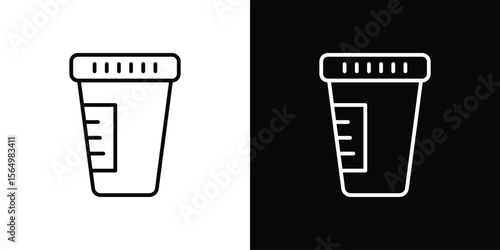 Urine test icon logo element. Vector illustration. EPS10