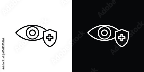 Vision insurance icon logo element. Vector illustration. EPS10