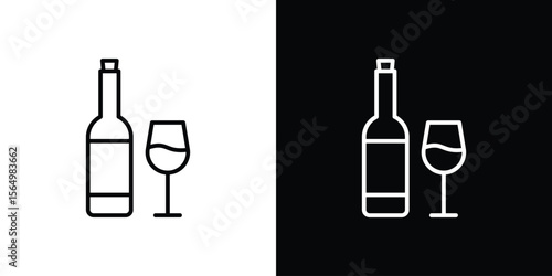 Vodka icon logo element. Vector illustration. EPS10