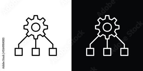 Workflow icon logo element. Vector illustration. EPS10