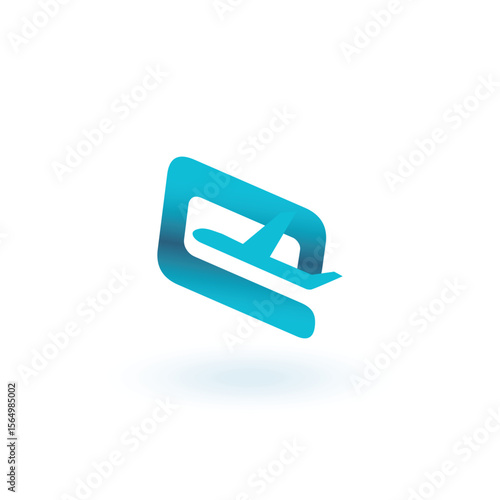 e logo design element, symbol  e commerce, eco, technology, global, oversea global, internet, connect, E Globe, eco transport