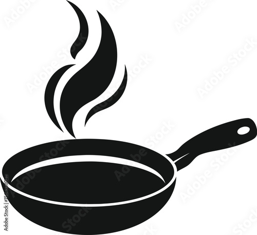 Frying Pan with Steam Waves
