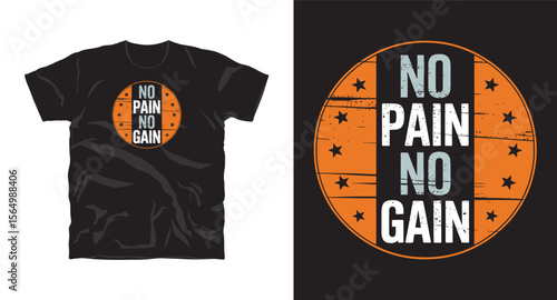 No pain,No gain basketball graphic vector t-shirt design