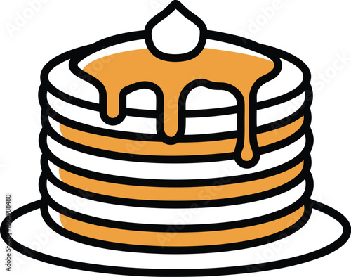 Pancake Stack with Butter