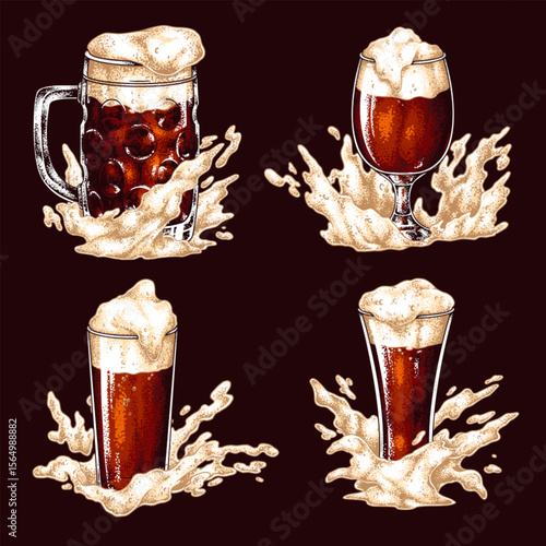 Enjoying craft beer in a lively bar setting