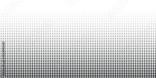 Grunge halftone gradient texture. Black pixelated grange backdrop. Weathered grit noise background. vector eps10