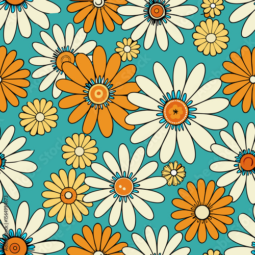 Wallpaper Mural seamless floral background Torontodigital.ca