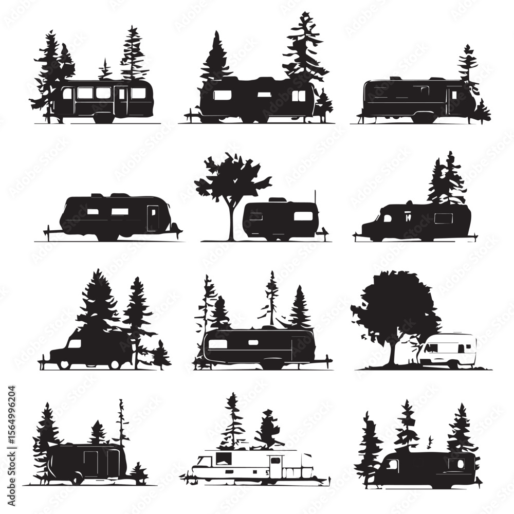 Obraz premium set of transport icons