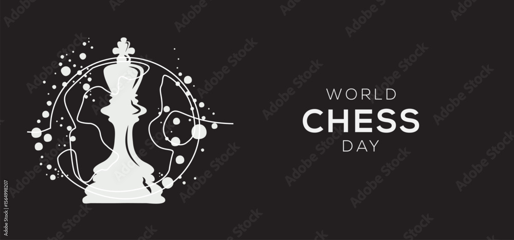 Obraz premium World Chess Day, held on 20 July.