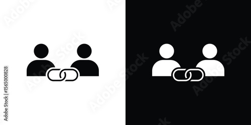 Affiliate link icon silhouette vector flat illustration design pack.