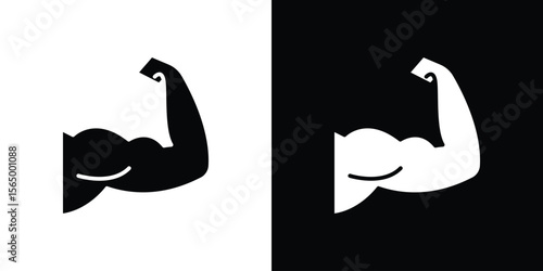 Arm icon silhouette vector flat illustration design pack.