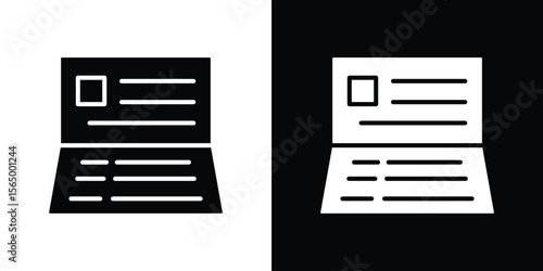 Bankbook icon silhouette vector flat illustration design pack.