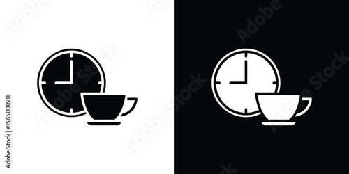 Break icon silhouette vector flat illustration design pack.