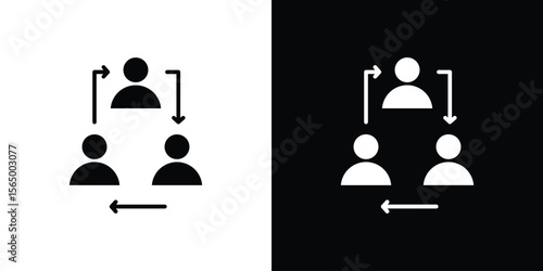 Coordinate icon silhouette vector flat illustration design pack.
