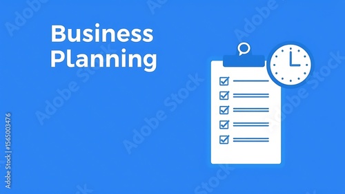 Modern Checklist Icon: Time Management Business Planning Strategy