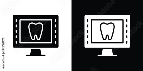 DOS icon silhouette vector flat illustration design pack.