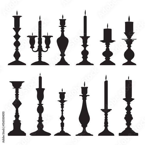 candlestick silhouette