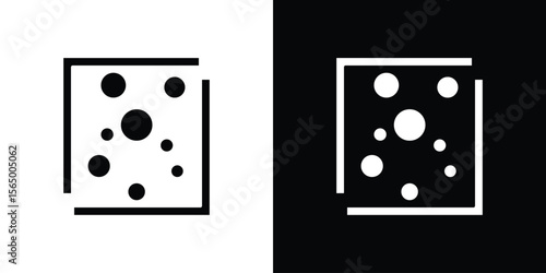 Heat Map icon silhouette vector flat illustration design pack.