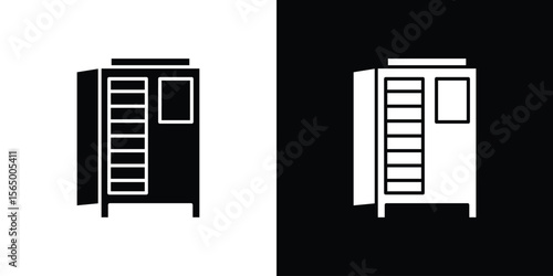 Infrared heat cabin icon silhouette vector flat illustration design pack.
