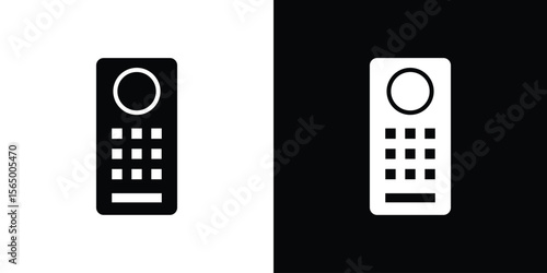 Intercom icon silhouette vector flat illustration design pack.
