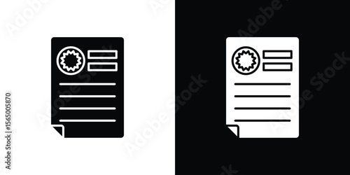 License icon silhouette vector flat illustration design pack.
