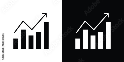 Stagflation icon silhouette vector flat illustration design pack.