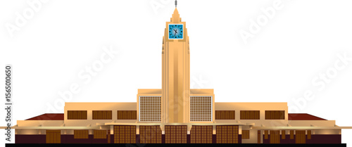 estação goiânia - art deco - praça do trabalhador