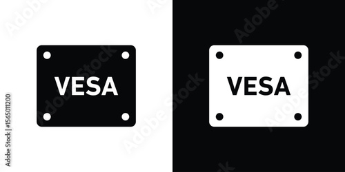 Vesa icon silhouette vector flat illustration design pack.
