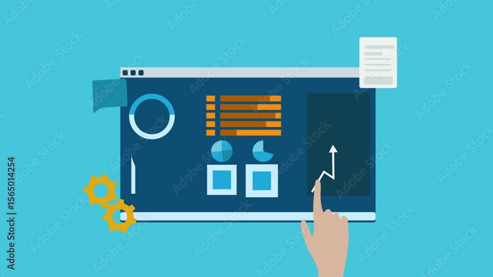 Visual data manege with online platform device system, file automated ...
