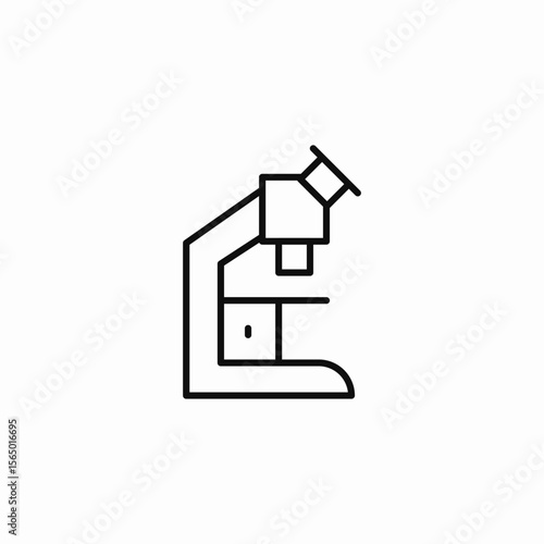 laboratory microscope science icon sign vector
