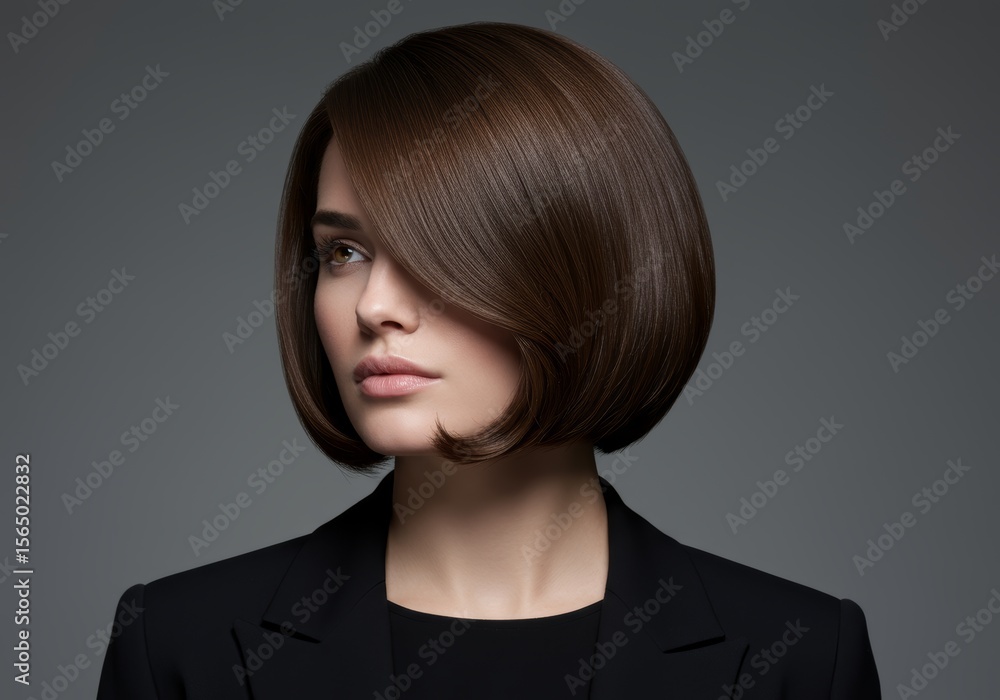 Chic Brunette Bob Haircut for Women - Sleek and Stylish Short Hair Chic Brunette Bob Haircut for Women - Sleek and Stylish Short Hair
