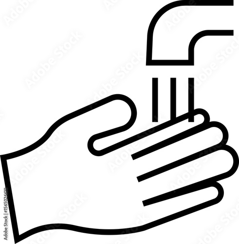 Wash your hands icon, Personal treatment vector, symbol concept for graphic design, Cleaning Sponge, Dirty, Dryer, Faucet, Hand Dryer, Human Hand, Human Skin, Hygiene, Skin, Soap, Toilet, Water.