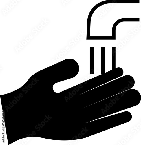 Wash your hands icon, Personal treatment vector, symbol concept for graphic design, Cleaning Sponge, Dirty, Dryer, Faucet, Hand Dryer, Human Hand, Human Skin, Hygiene, Skin, Soap, Toilet, Water.
