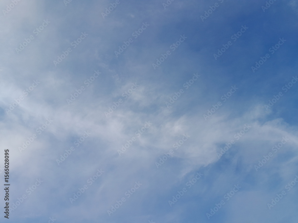 blue sky and white cloud