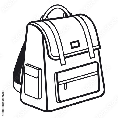 Backpack with pockets and straps travel school