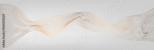Abstract Music background. Big Data Particle Flow Visualisation chemical industry. Science infographic futuristic illustration. Sound wave. Premium background design with mocha mousse sound wave