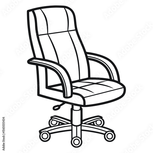 Office chair with wheels and armrests desk chair rolling chair