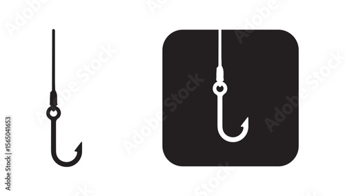 fishing hook vector illustration