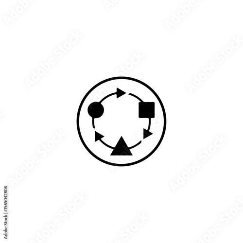 Adaptation icon flat vector design.